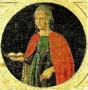 Piero della Francesca, st agatha from the predella of the st anthony polyptych